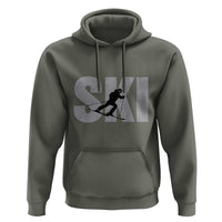 Cool Distressed Skiing Hoodie for Skiers