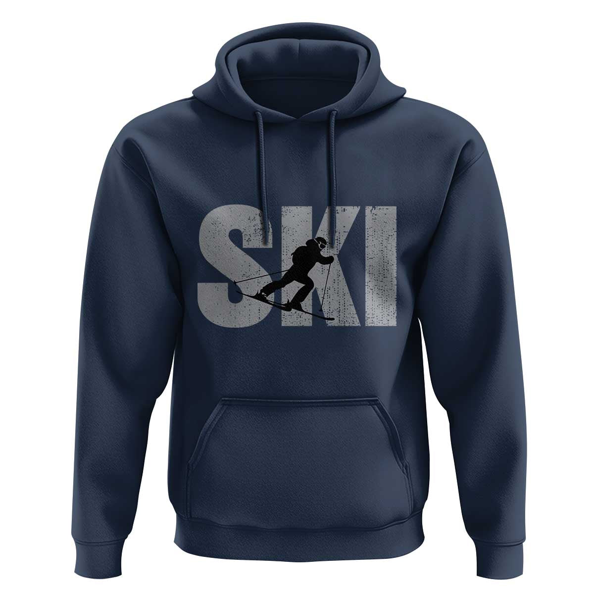 Cool Distressed Skiing Hoodie for Skiers