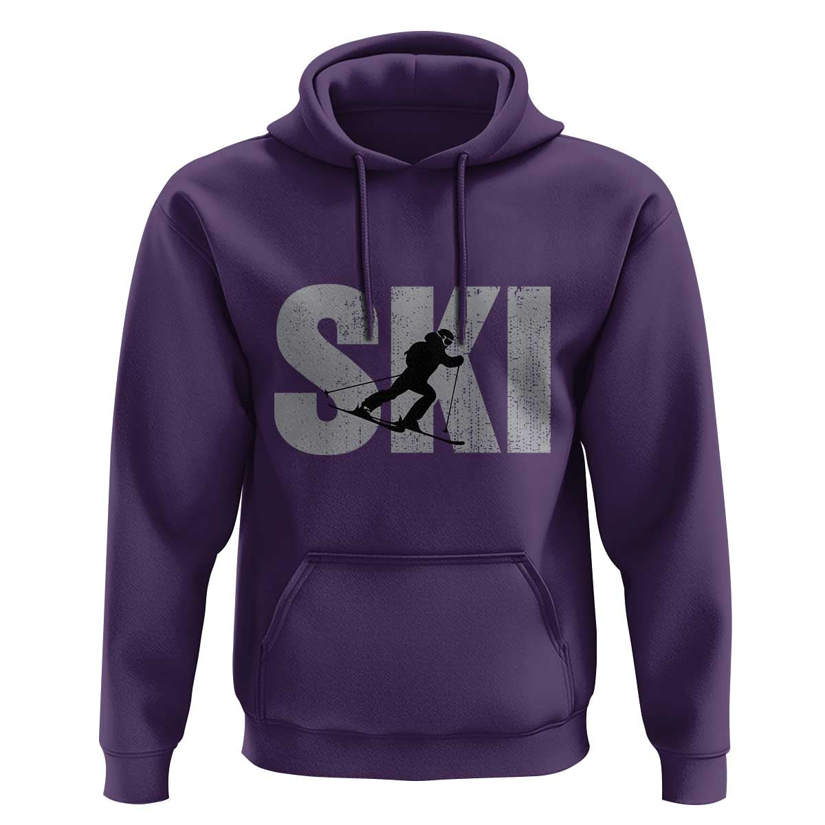 Cool Distressed Skiing Hoodie for Skiers