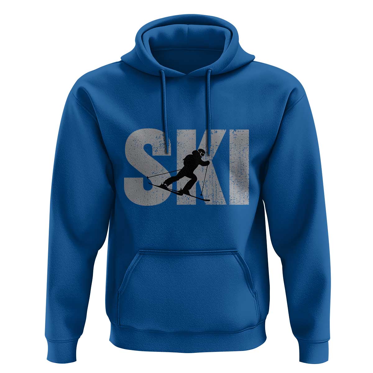 Cool Distressed Skiing Hoodie for Skiers