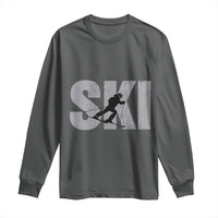 Cool Distressed Skiing Long Sleeve Shirt for Skiers
