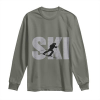 Cool Distressed Skiing Long Sleeve Shirt for Skiers