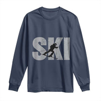 Cool Distressed Skiing Long Sleeve Shirt for Skiers