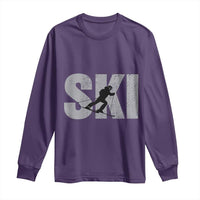 Cool Distressed Skiing Long Sleeve Shirt for Skiers