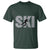 Cool Distressed Skiing T Shirt for Skiers - Wonder Print Shop