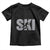 Cool Distressed Skiing Toddler T Shirt for Skiers