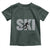 Cool Distressed Skiing Toddler T Shirt for Skiers