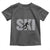 Cool Distressed Skiing Toddler T Shirt for Skiers