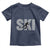 Cool Distressed Skiing Toddler T Shirt for Skiers