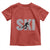 Cool Distressed Skiing Toddler T Shirt for Skiers