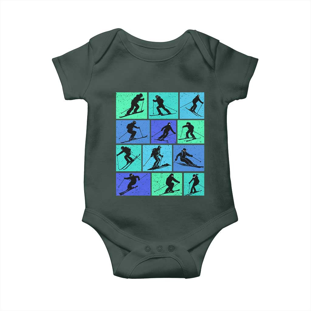 Skiing Baby Onesie for Skiers Wintersport Ski Snowboard