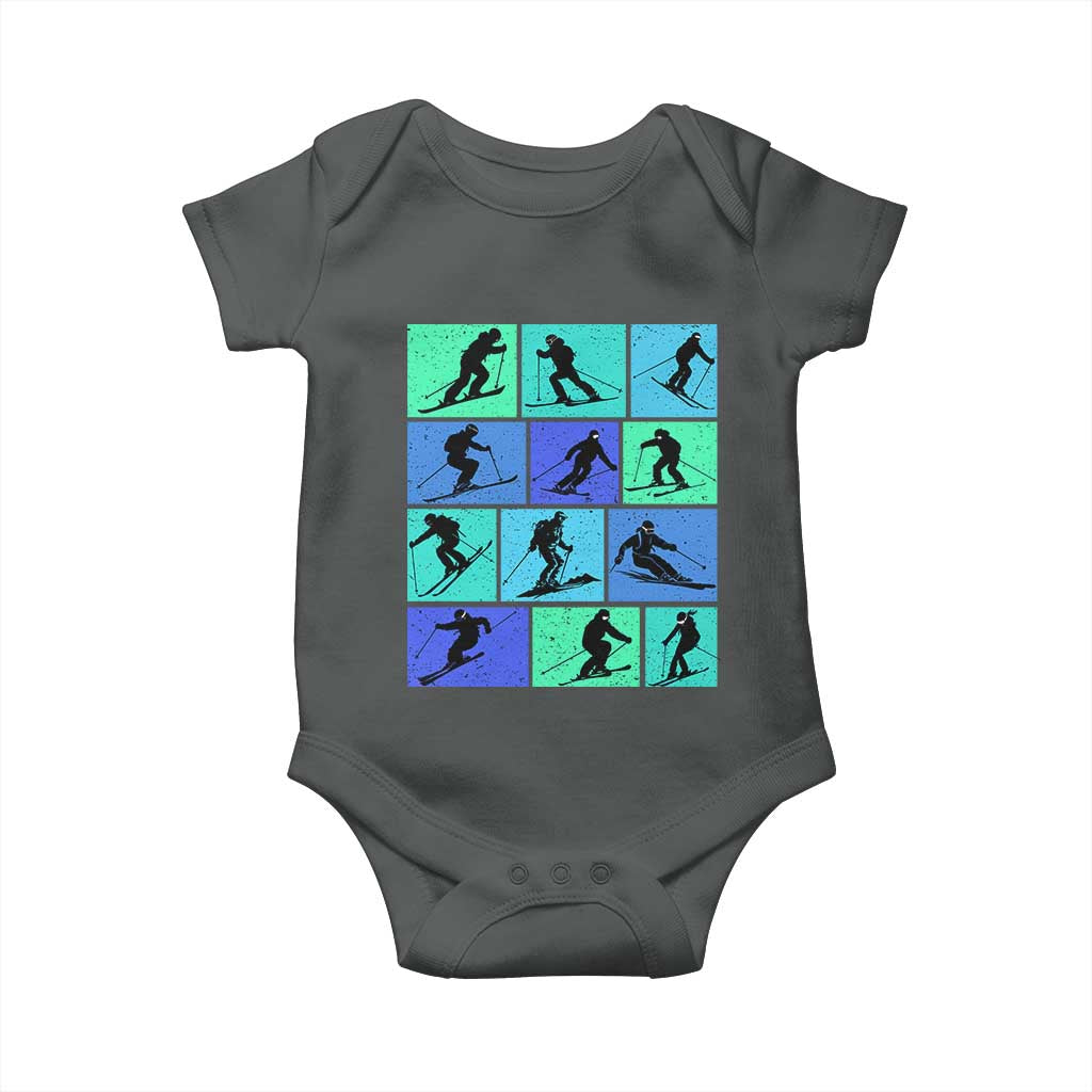 Skiing Baby Onesie for Skiers Wintersport Ski Snowboard