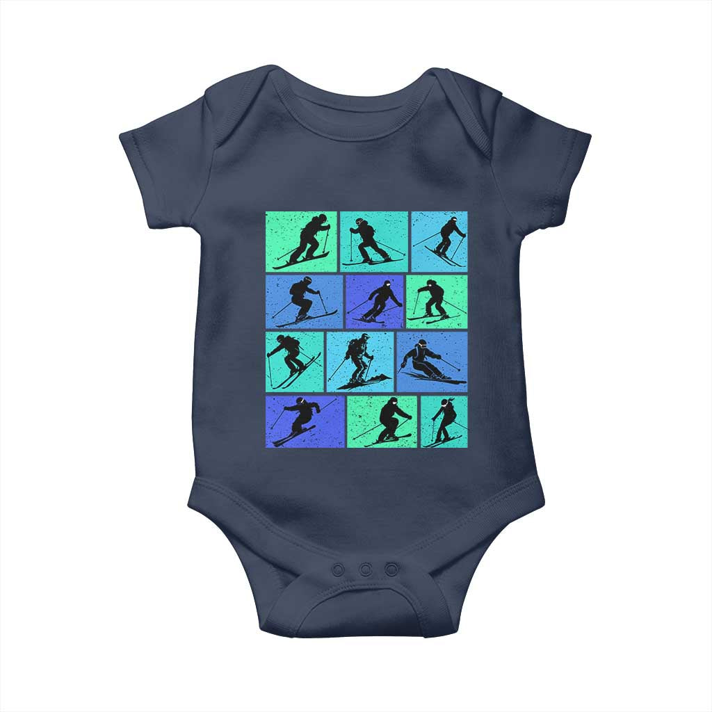 Skiing Baby Onesie for Skiers Wintersport Ski Snowboard