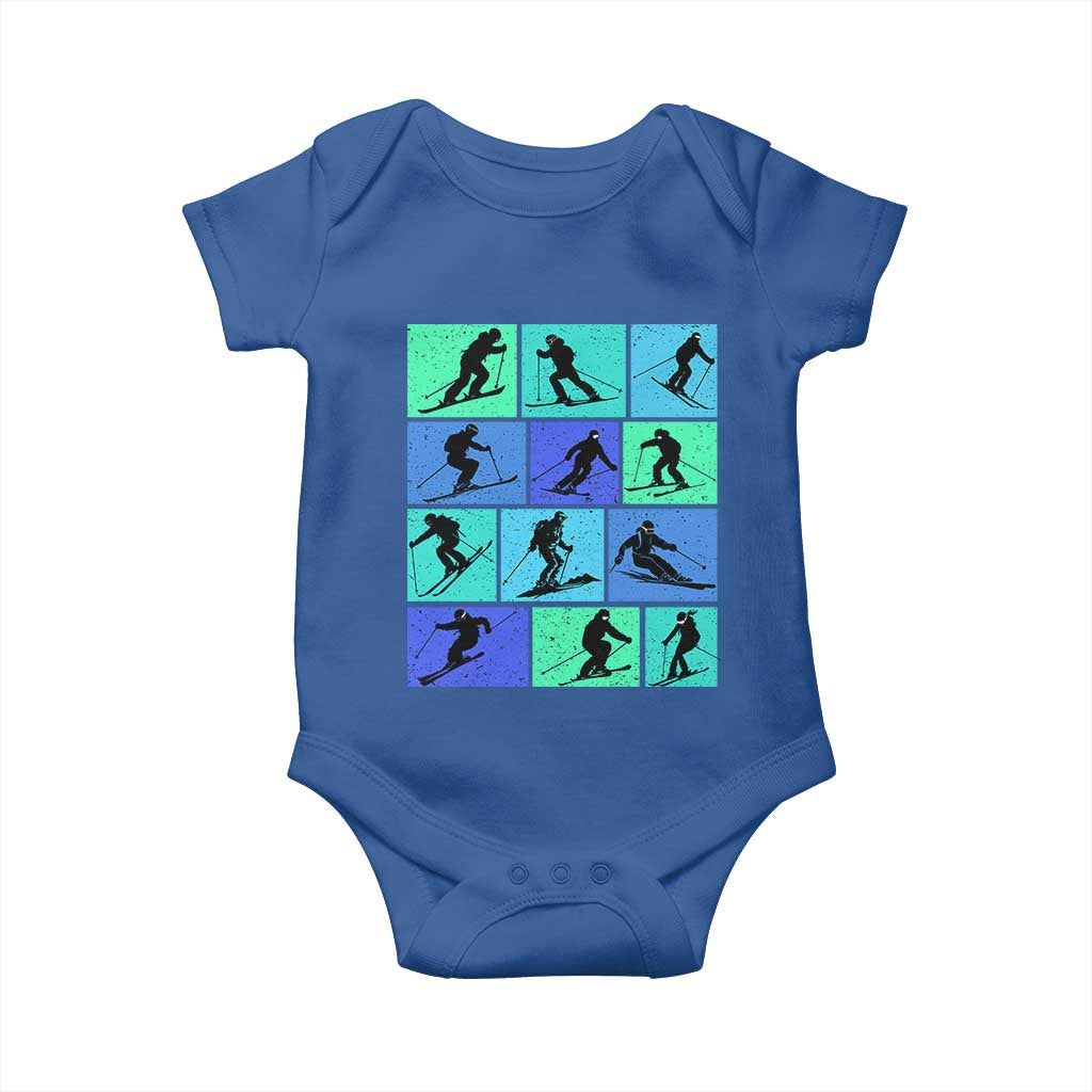 Skiing Baby Onesie for Skiers Wintersport Ski Snowboard