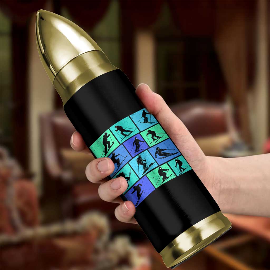 Skiing Bullet Tumbler for Skiers Wintersport Ski Snowboard