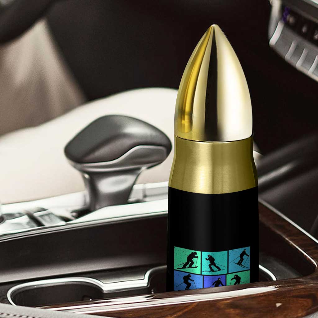 Skiing Bullet Tumbler for Skiers Wintersport Ski Snowboard