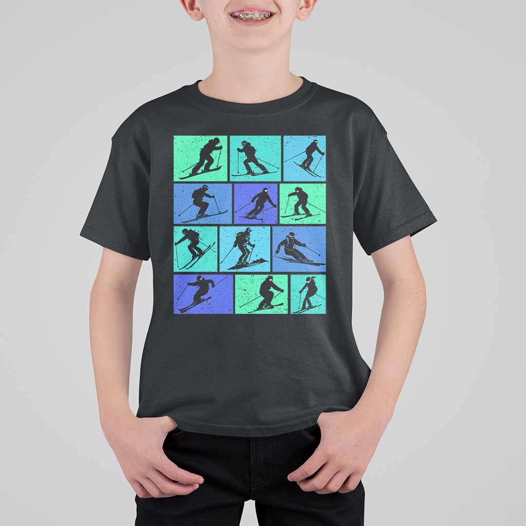 Skiing T Shirt For Kid for Skiers Wintersport Ski Snowboard - Wonder Print Shop