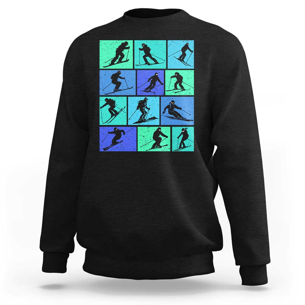 Skiing Sweatshirt for Skiers Wintersport Ski Snowboard - Wonder Print Shop