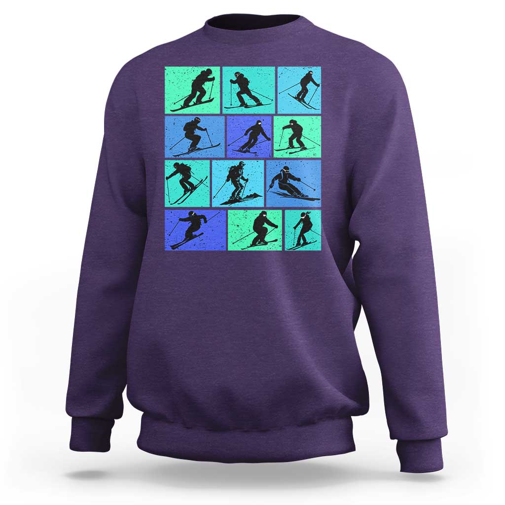 Skiing Sweatshirt for Skiers Wintersport Ski Snowboard - Wonder Print Shop