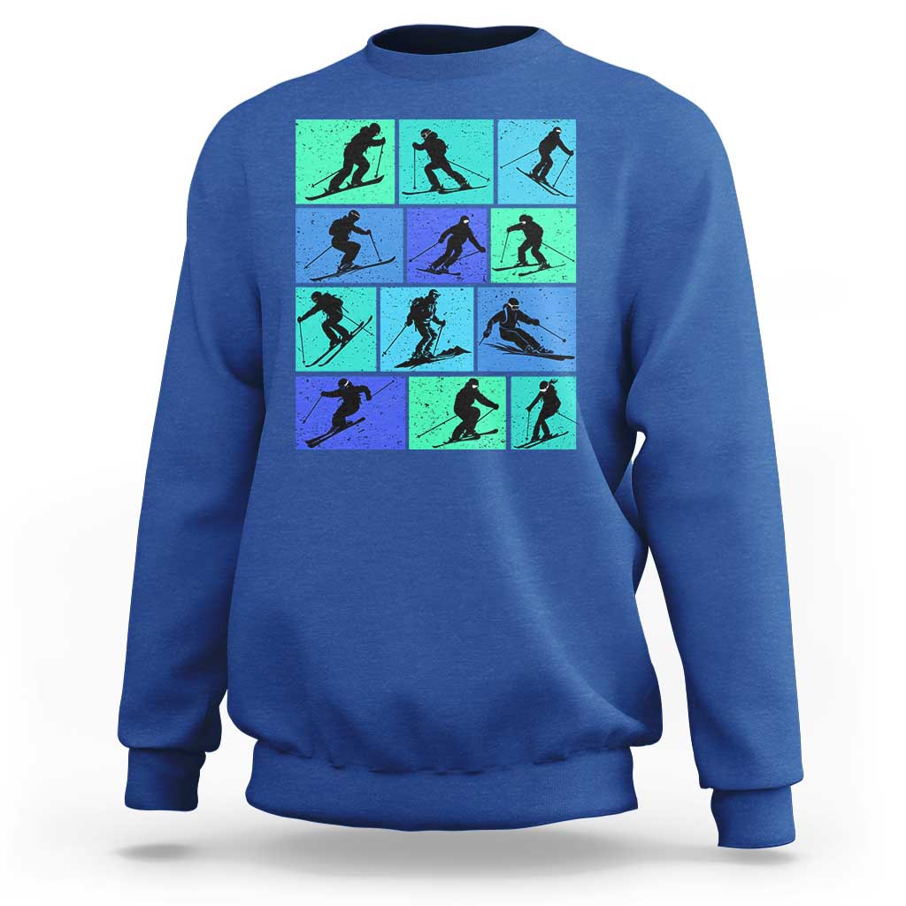 Skiing Sweatshirt for Skiers Wintersport Ski Snowboard - Wonder Print Shop