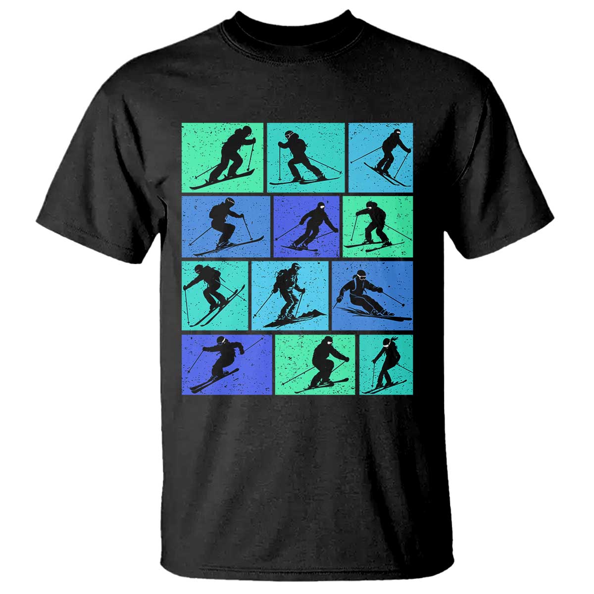 Skiing T Shirt for Skiers Wintersport Ski Snowboard - Wonder Print Shop
