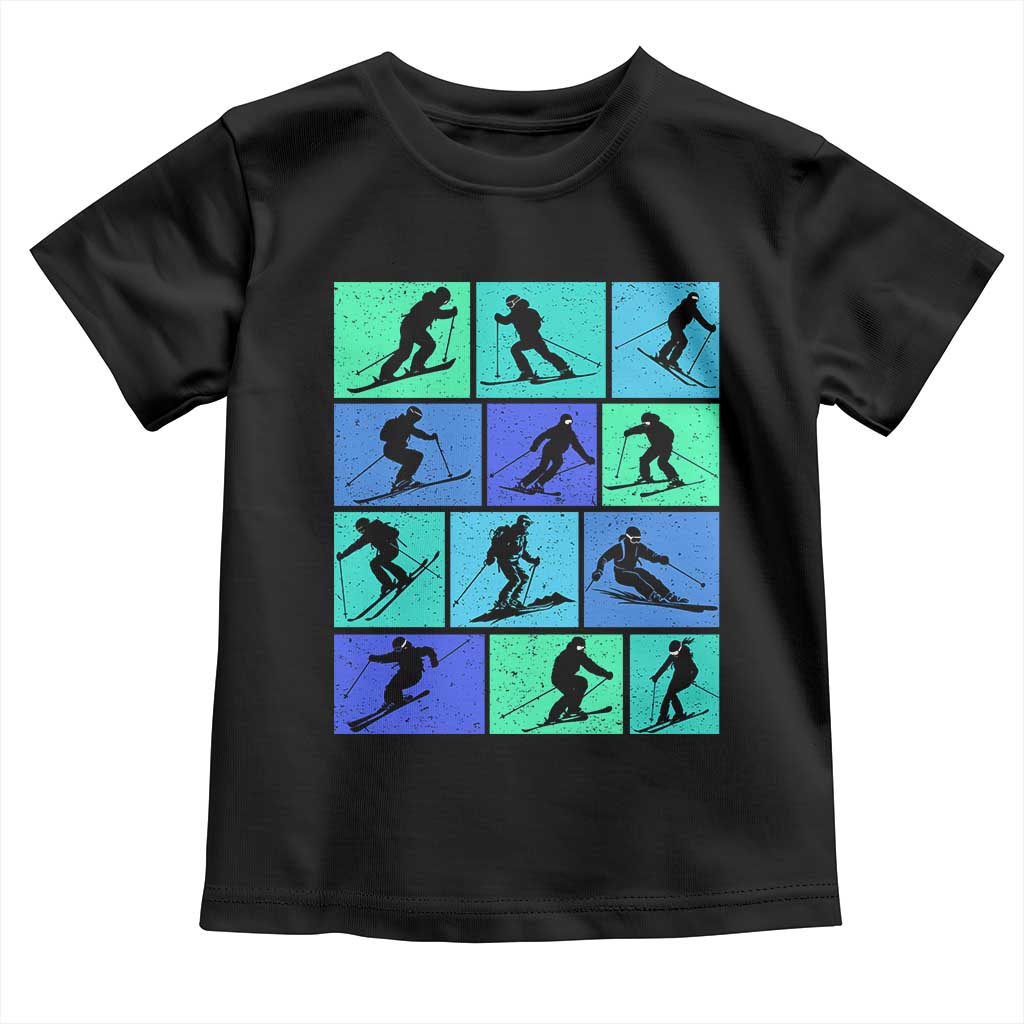 Skiing Toddler T Shirt for Skiers Wintersport Ski Snowboard