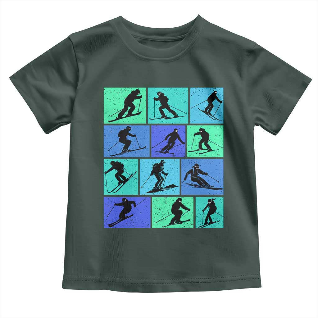 Skiing Toddler T Shirt for Skiers Wintersport Ski Snowboard