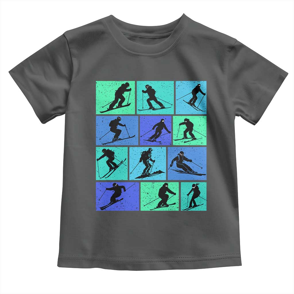 Skiing Toddler T Shirt for Skiers Wintersport Ski Snowboard