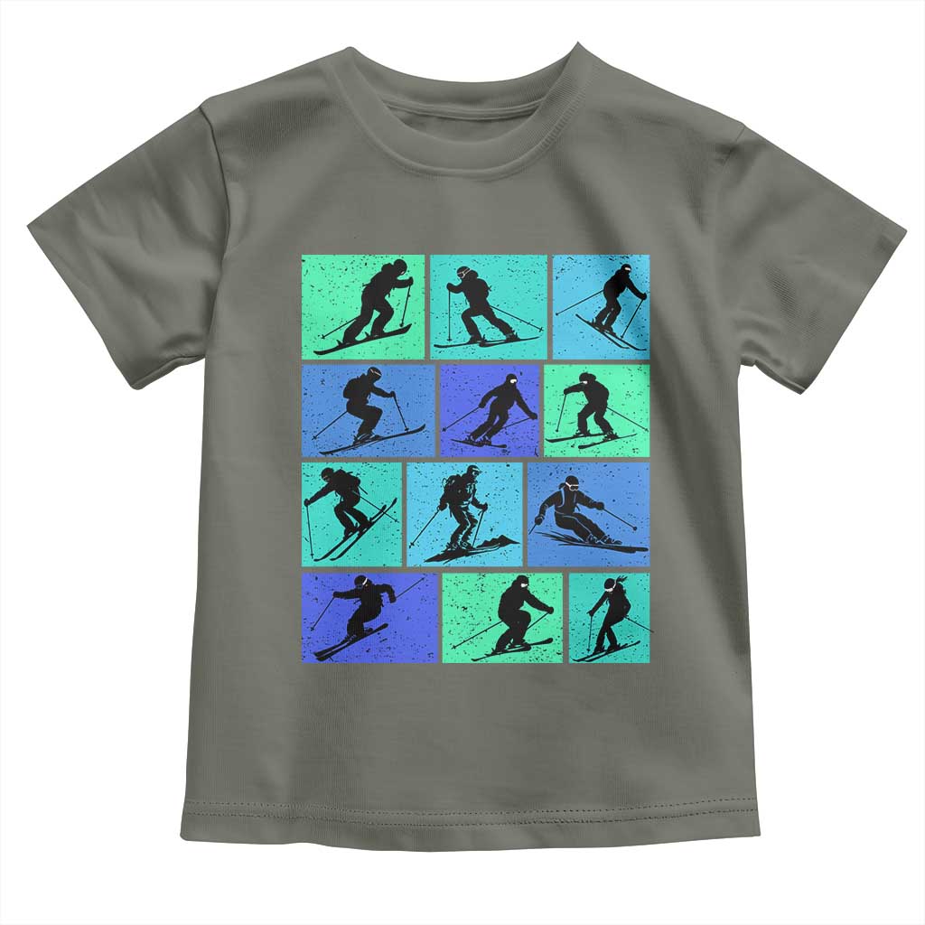 Skiing Toddler T Shirt for Skiers Wintersport Ski Snowboard