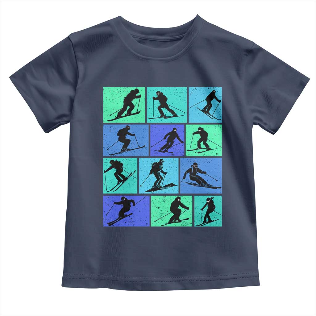 Skiing Toddler T Shirt for Skiers Wintersport Ski Snowboard