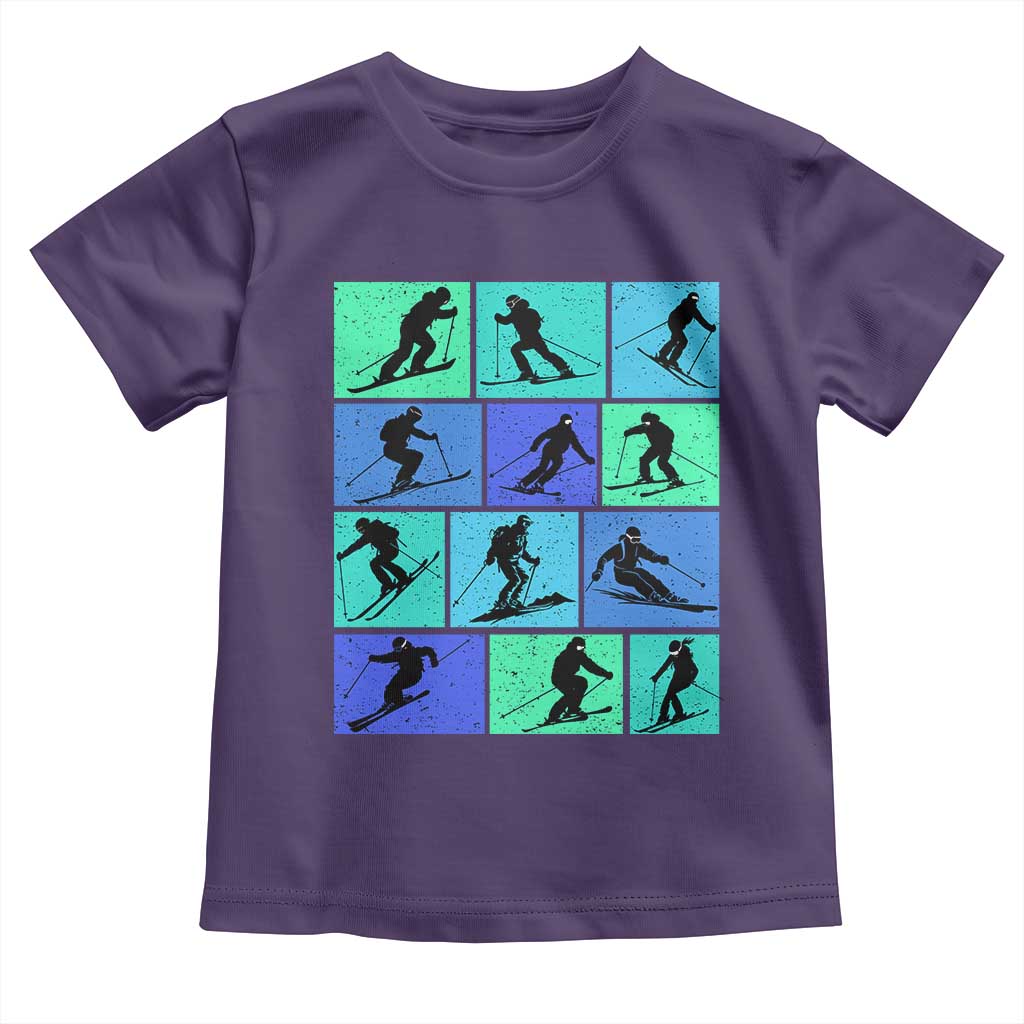 Skiing Toddler T Shirt for Skiers Wintersport Ski Snowboard
