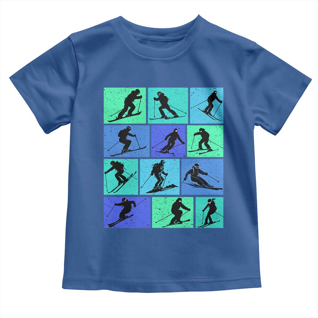 Skiing Toddler T Shirt for Skiers Wintersport Ski Snowboard