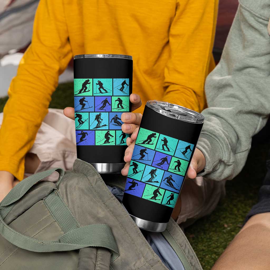 Skiing Tumbler Cup for Skiers Wintersport Ski Snowboard