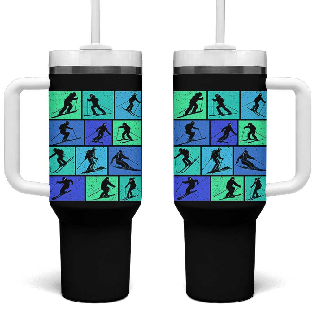 Skiing Tumbler With Handle for Skiers Wintersport Ski Snowboard