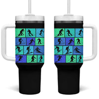 Skiing Tumbler With Handle for Skiers Wintersport Ski Snowboard