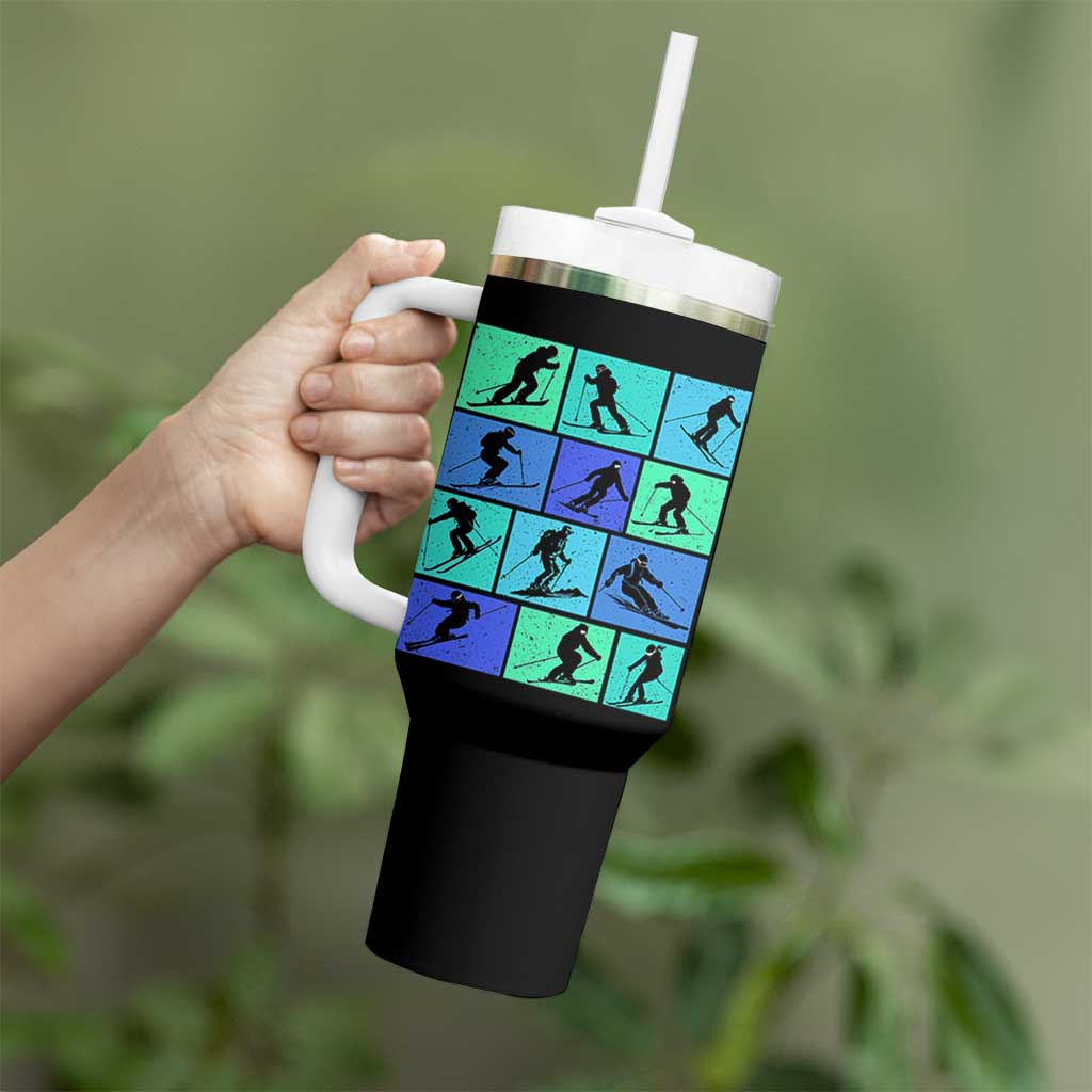 Skiing Tumbler With Handle for Skiers Wintersport Ski Snowboard