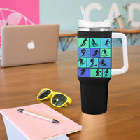 Skiing Tumbler With Handle for Skiers Wintersport Ski Snowboard