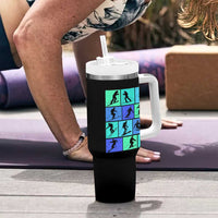 Skiing Tumbler With Handle for Skiers Wintersport Ski Snowboard