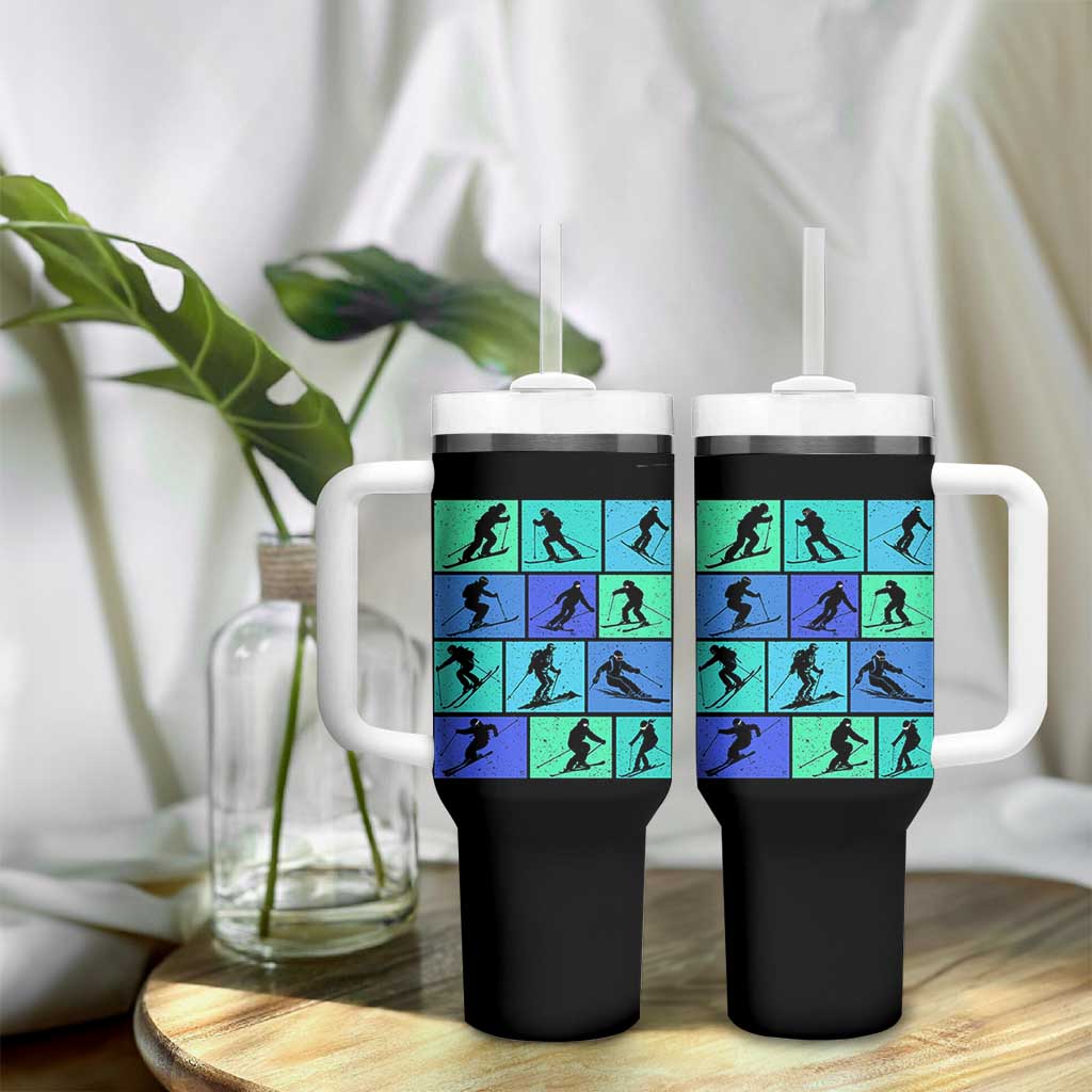 Skiing Tumbler With Handle for Skiers Wintersport Ski Snowboard