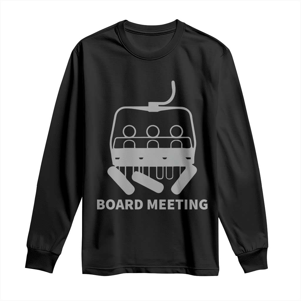 Funny Skiing Long Sleeve Shirt Snowboard Meeting Gift