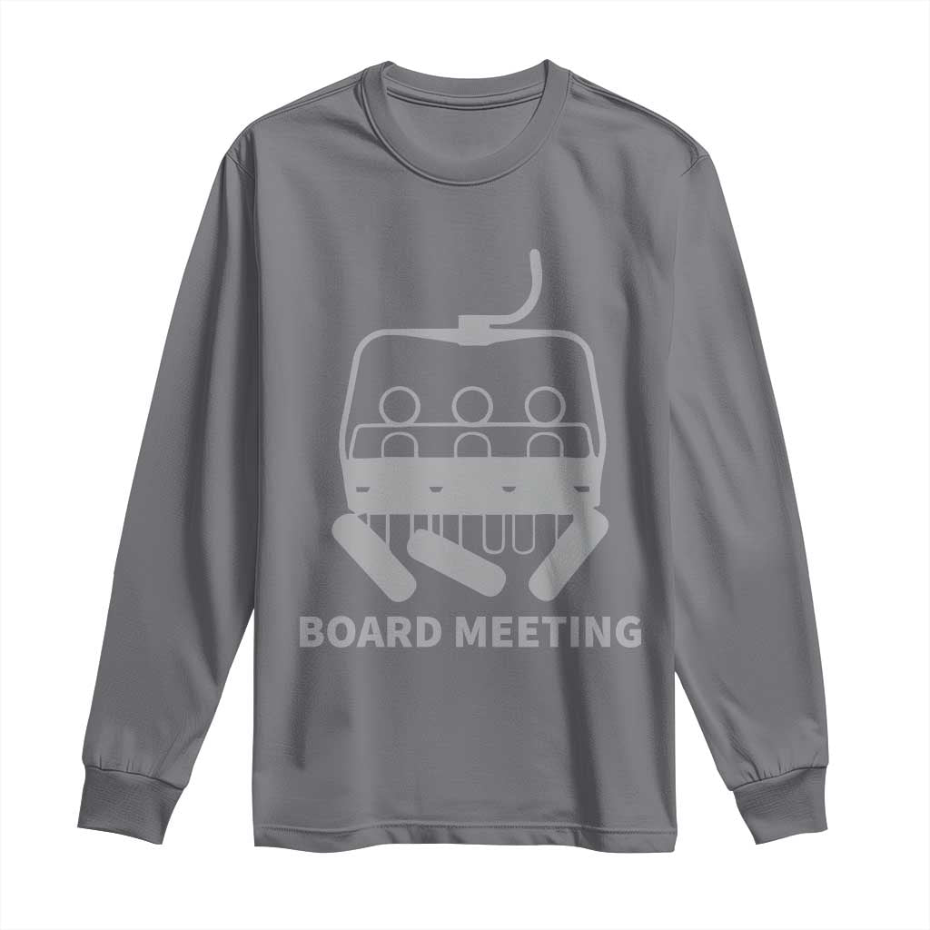Funny Skiing Long Sleeve Shirt Snowboard Meeting Gift