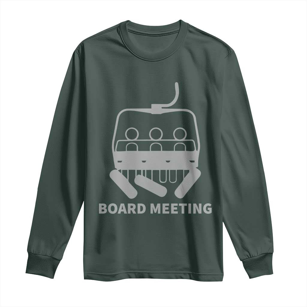 Funny Skiing Long Sleeve Shirt Snowboard Meeting Gift