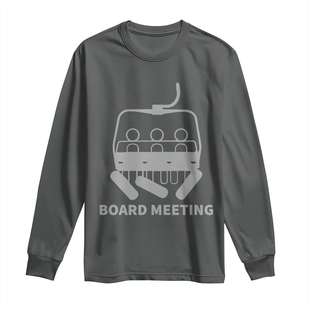 Funny Skiing Long Sleeve Shirt Snowboard Meeting Gift