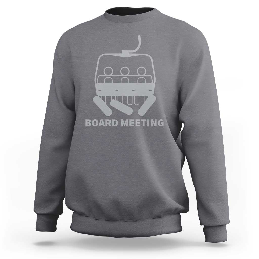 Funny Skiing Sweatshirt Snowboard Meeting Gift - Wonder Print Shop