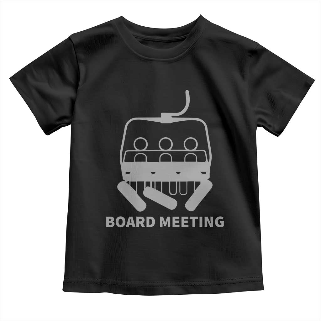 Funny Skiing Toddler T Shirt Snowboard Meeting Gift