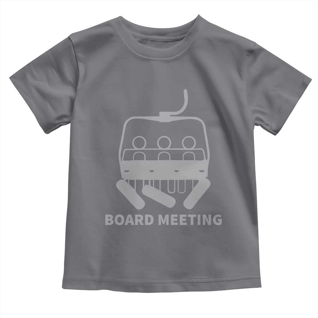 Funny Skiing Toddler T Shirt Snowboard Meeting Gift
