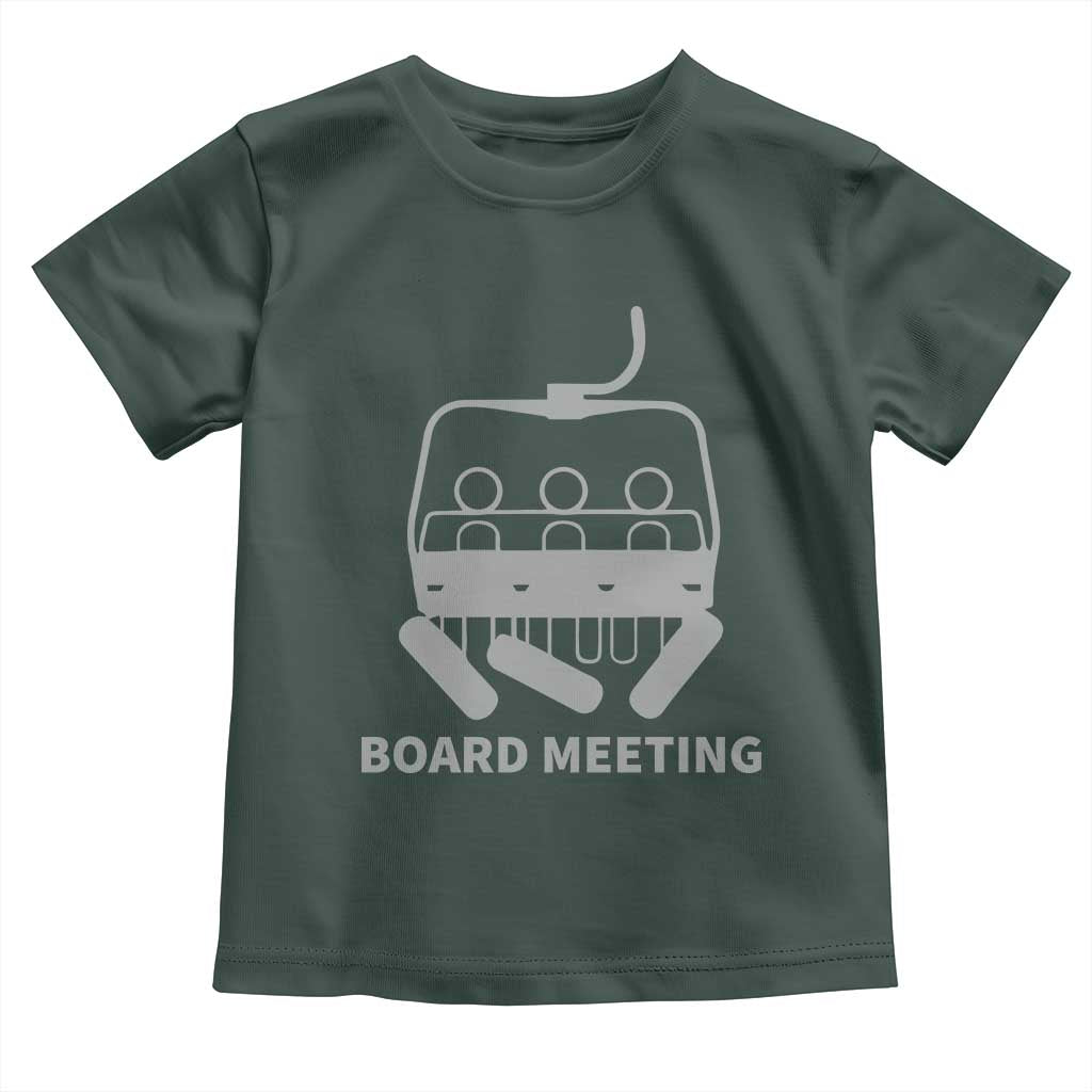 Funny Skiing Toddler T Shirt Snowboard Meeting Gift