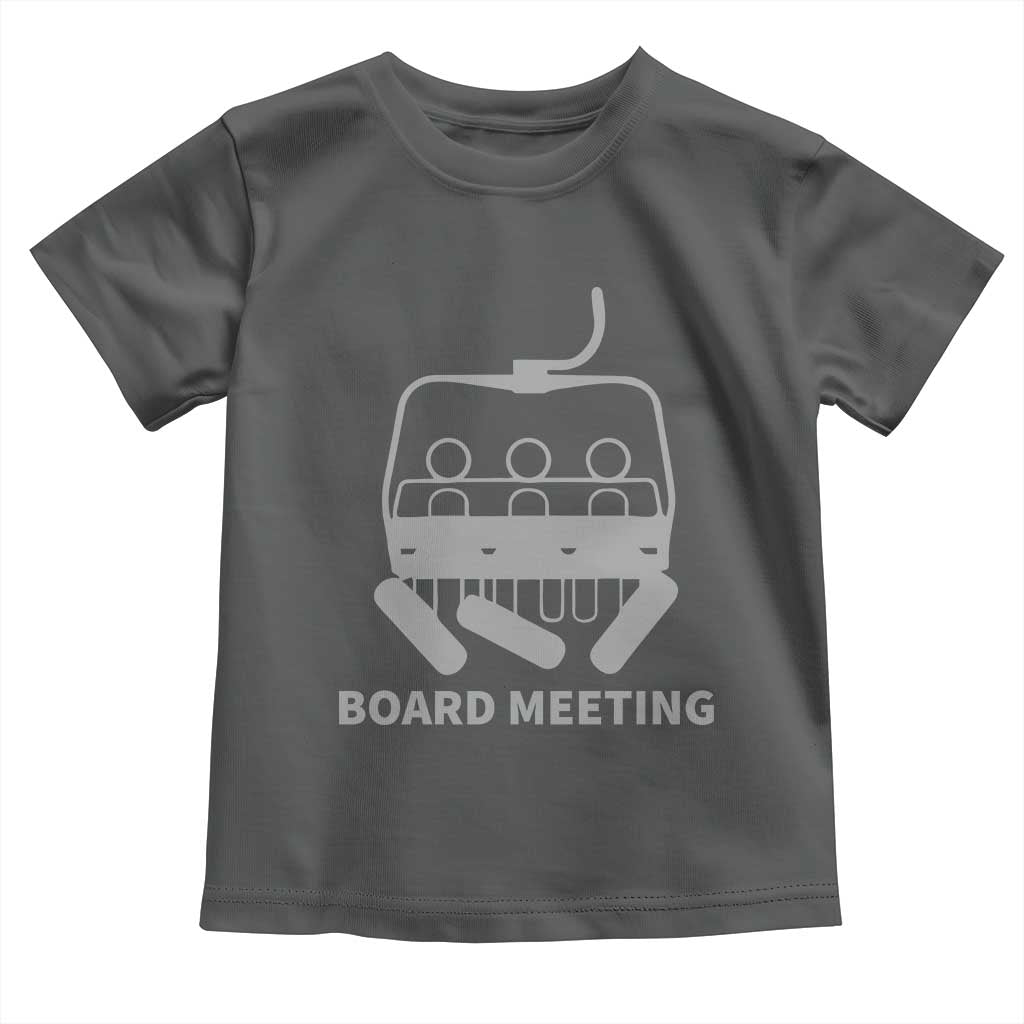 Funny Skiing Toddler T Shirt Snowboard Meeting Gift