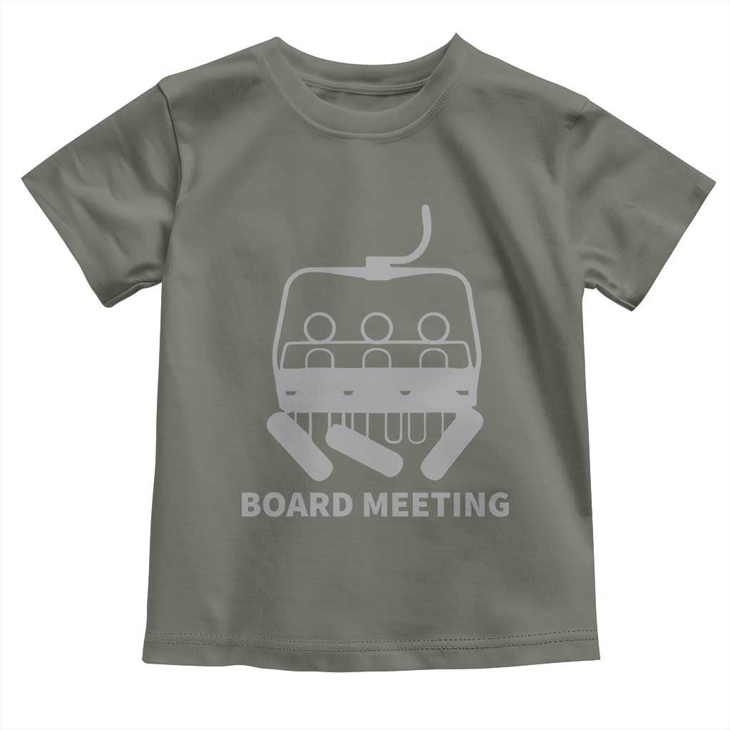 Funny Skiing Toddler T Shirt Snowboard Meeting Gift