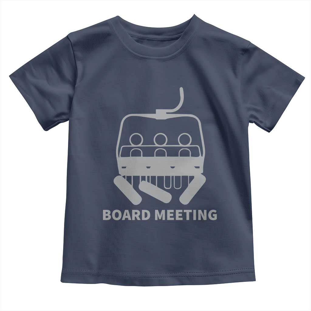 Funny Skiing Toddler T Shirt Snowboard Meeting Gift